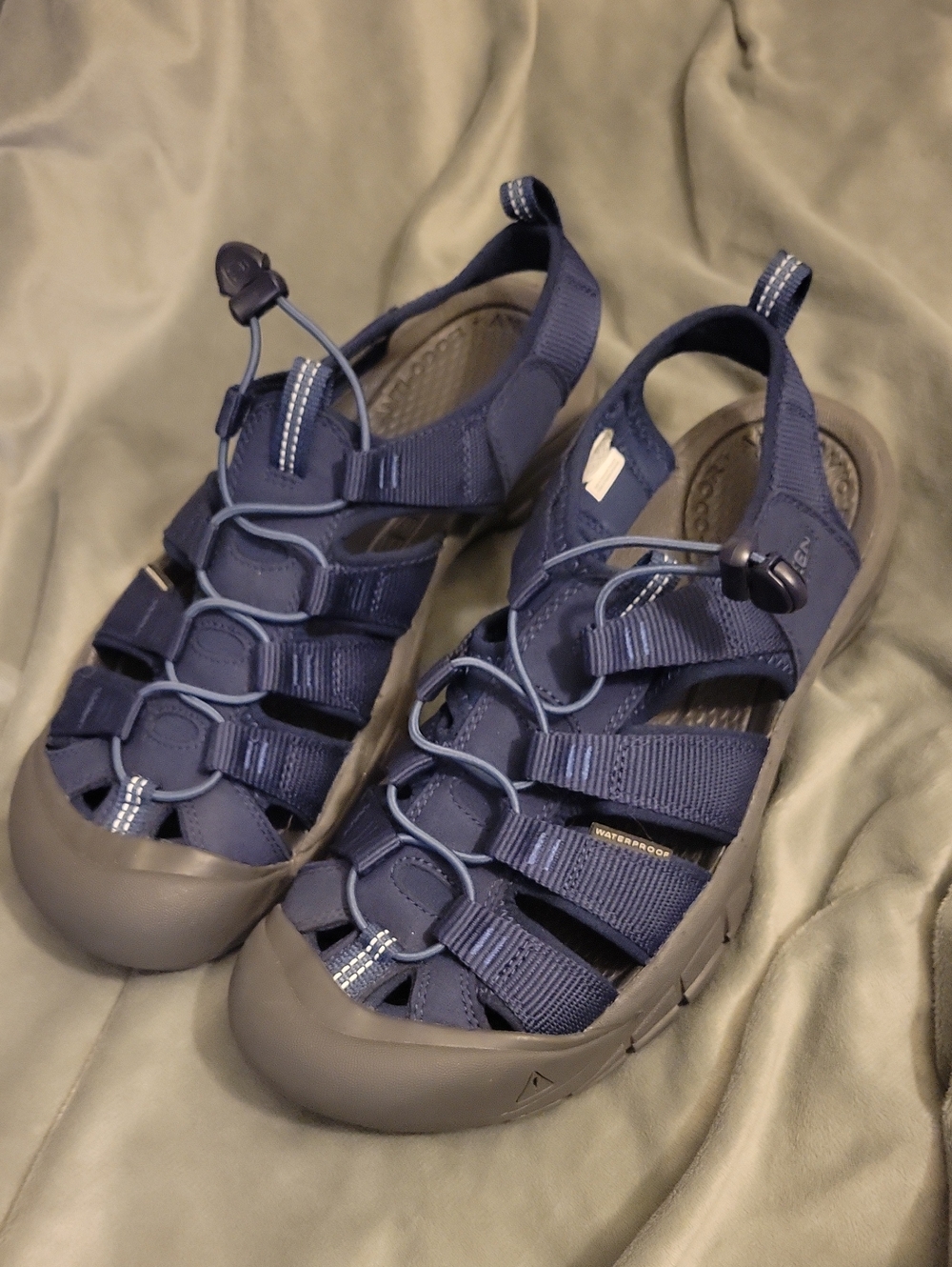 Keen Men's Navy and Gray Closed-Toe Sport Sandals